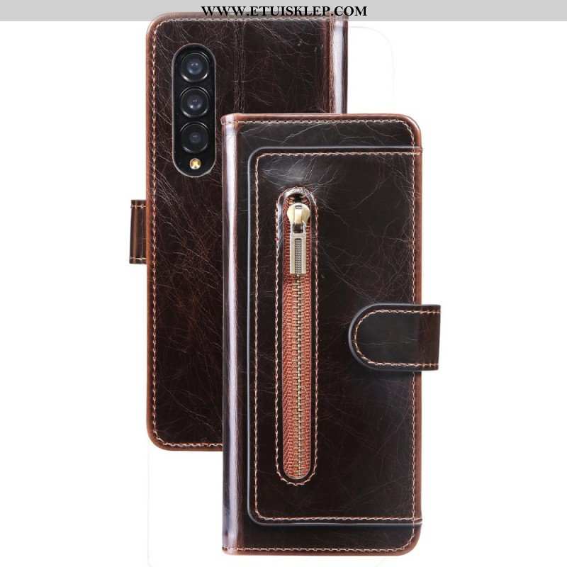 Etui Folio do Samsung Galaxy Z Fold 4 Wielofunkcyjne Kieszenie Ze Sztucznej Skóry